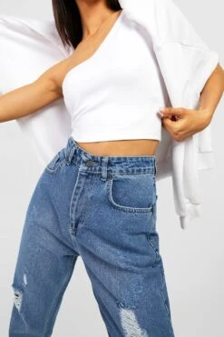 Jean Mom Délavé Déchiré 9 Jean Mom Délavé Déchiré -FR Chemises Soldes Magasin gzz48297 vintage20wash xl 3