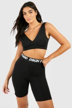 Short Cycliste à Slogan Dsgn Studio -FR Chemises Soldes Magasin gzz48605 black xl 2