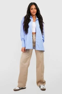 Chemise Oversize à Rayures -FR Chemises Soldes Magasin gzz49287 blue xl 2