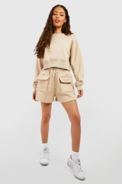 Short De Jogging Cargo -FR Chemises Soldes Magasin gzz49734 stone xl 2