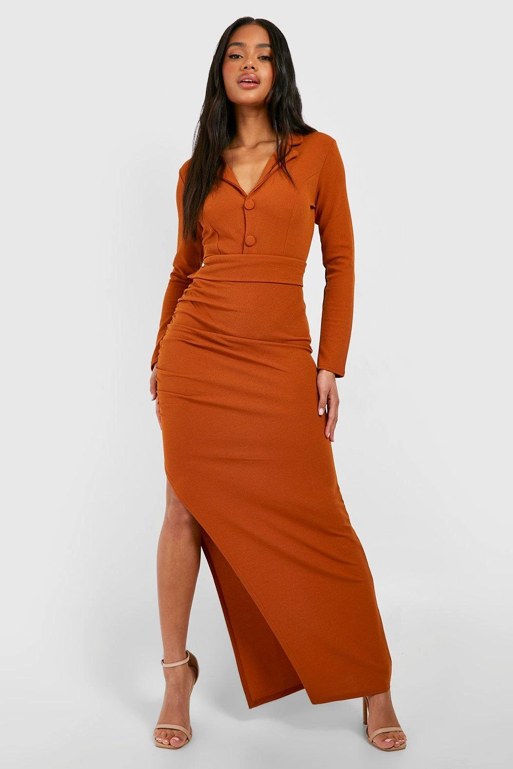 Jupe Longue Fendue Froncée En Jersey 5 Jupe Longue Fendue Froncée En Jersey – Image 3