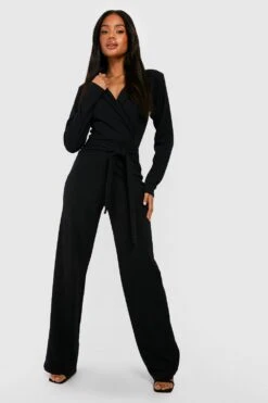 Body En Crêpe à Manches Longues -FR Chemises Soldes Magasin gzz50729 black xl 2