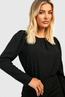 Blouse Plissée -FR Chemises Soldes Magasin gzz50964 black xl 3