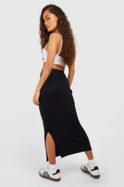 Jupe Cargo En Jersey -FR Chemises Soldes Magasin gzz51096 black xl 1