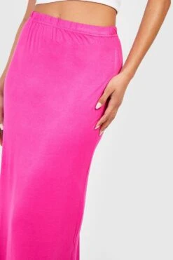 Jupe Longue En Jersey -FR Chemises Soldes Magasin gzz51107 pink xl 3