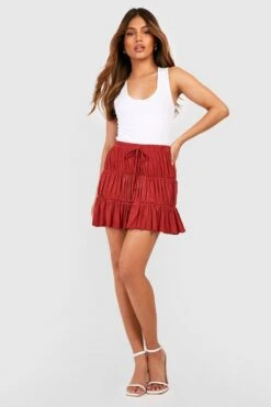 Mini-jupe En Jersey à Volants étagés -FR Chemises Soldes Magasin gzz51119 spice xl 2