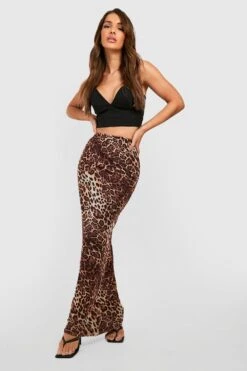 Jupe Léopard En Mesh
