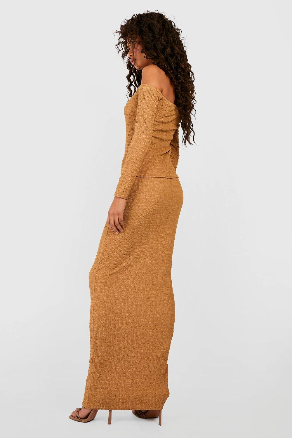 Jupe Longue Côtelée Texturée 4 Jupe Longue Côtelée Texturée – Image 2