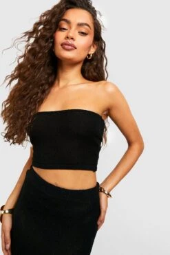 Ensemble Avec Haut Bandeau Et Jupe Longue -FR Chemises Soldes Magasin gzz51756 black xl 3