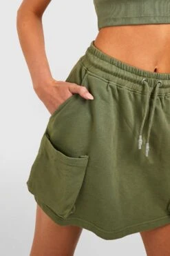 Mini-jupe Cargo Délavée -FR Chemises Soldes Magasin gzz51850 khaki xl 3