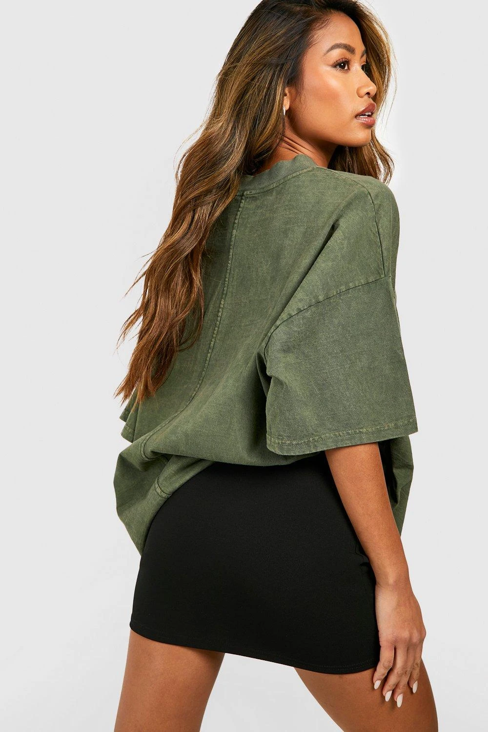 BOOHOO Mini-jupe En Tissu Crêpe épais 4 BOOHOO Mini-jupe En Tissu Crêpe épais – Image 2