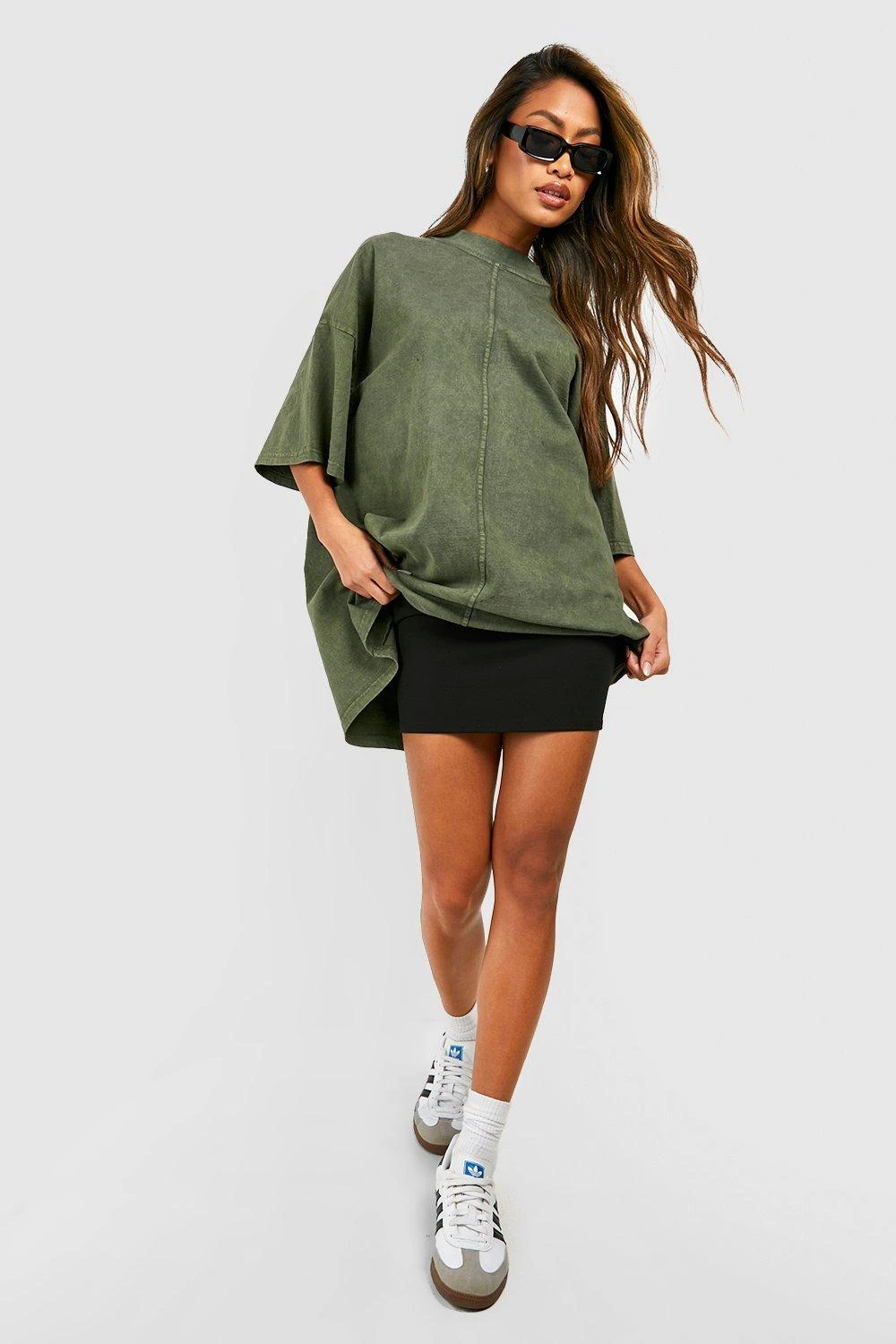 BOOHOO Mini-jupe En Tissu Crêpe épais 6 BOOHOO Mini-jupe En Tissu Crêpe épais – Image 4