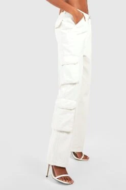 Jean Cargo Blanc -FR Chemises Soldes Magasin gzz52687 white xl 3