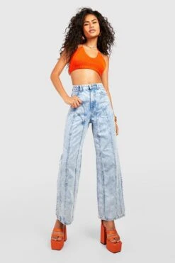 Jean Droit à Coutures Apparentes