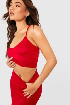 Ensemble Avec Bralette Décolletée Et Jupe Longue 9 Ensemble Avec Bralette Décolletée Et Jupe Longue -FR Chemises Soldes Magasin gzz52784 red xl 3