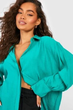 Chemise Oversize 9 Chemise Oversize -FR Chemises Soldes Magasin gzz53113 green xl 3