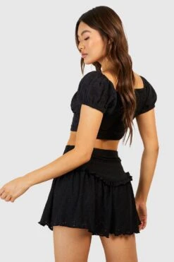 Mini-jupe Brodée -FR Chemises Soldes Magasin gzz53726 black xl 1