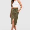 BOOHOO Jupe Crayon Boutonnée à Ceinture 1 BOOHOO Jupe Crayon Boutonnée à Ceinture -FR Chemises Soldes Magasin gzz54100 khaki xl