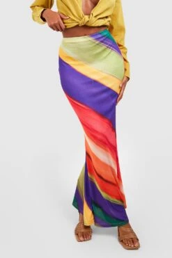 Jupe Longue Tie Dye -FR Chemises Soldes Magasin gzz54805 pink xl 3