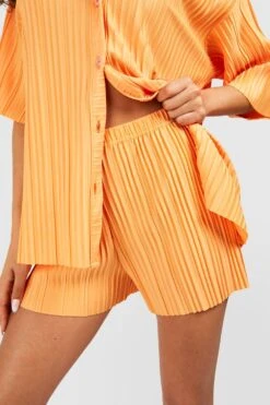 Short Ample Plissé 9 Short Ample Plissé -FR Chemises Soldes Magasin gzz54941 tangerine xl 3