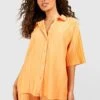 Chemise Plissée Ample Mat 2 Chemise Plissée Ample Mat -FR Chemises Soldes Magasin gzz54942 tangerine xl