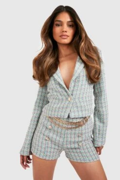 Short De Tailleur à Carreaux