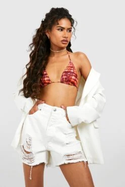 Short En Jean à Déchirures