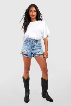 Short Déchiré En Jean