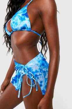 Bikini Tie Dye 3 Pièces Avec Paréo -FR Chemises Soldes Magasin gzz55383 blue xl 3
