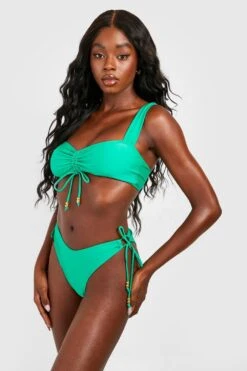 Bas De Maillot échancré à Perles -FR Chemises Soldes Magasin gzz56182 green xl 2