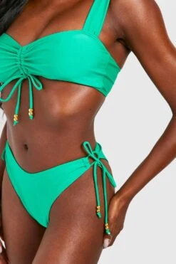 Bas De Maillot échancré à Perles -FR Chemises Soldes Magasin gzz56182 green xl 3