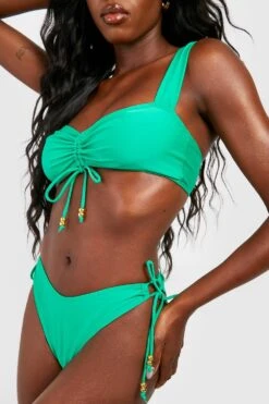 Haut De Maillot Froncé à Bretelles 9 Haut De Maillot Froncé à Bretelles -FR Chemises Soldes Magasin gzz56183 green xl 3