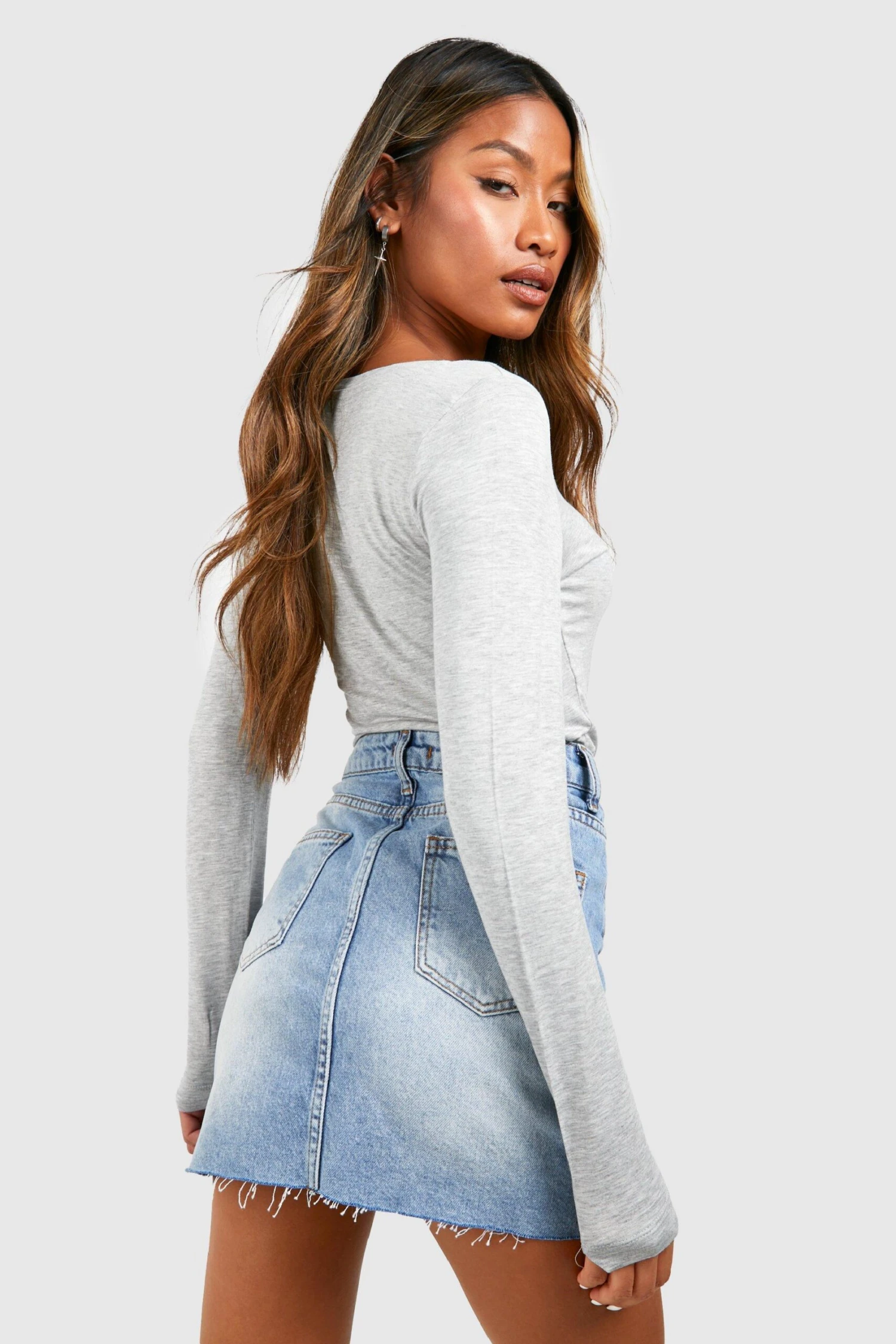 Body à Col V Et Manches Longues 4 Body à Col V Et Manches Longues – Image 2