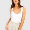 Body Froncé à Col V -FR Chemises Soldes Magasin gzz57811 white xl