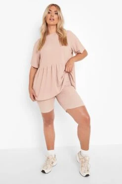 Grande Taille - Ensemble Avec Top Et Short Cycliste 8 Grande Taille - Ensemble Avec Top Et Short Cycliste -FR Chemises Soldes Magasin pzz10089 stone xl 2
