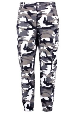 Grande Taille - Jean Cargo à Imprimé Camouflage -FR Chemises Soldes Magasin pzz83288 grey xl 2