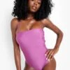 Maillot De Bain Recyclé Bandeau 1 Maillot De Bain Recyclé Bandeau -FR Chemises Soldes Magasin szz01150 purple xl