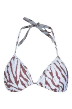Haut De Maillot De Bain Triangle à Imprimé Tigre 8 Haut De Maillot De Bain Triangle à Imprimé Tigre -FR Chemises Soldes Magasin szz87300 cream xl 2